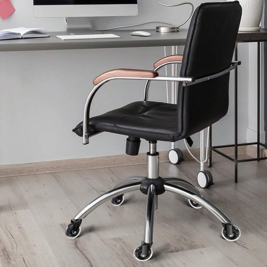 Office Chair Wheels Set Of 5 2'' 3'' Caster Wheels For Hardwood Floors & Carpet Heavy Duty Computer Gaming Desk Casters With 130-440 Lbs Load Capacity Universal Fit