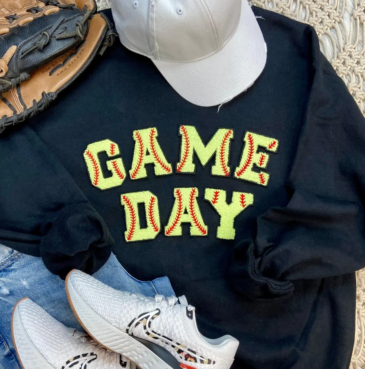 Softball Chenille Patch  GAME DAY