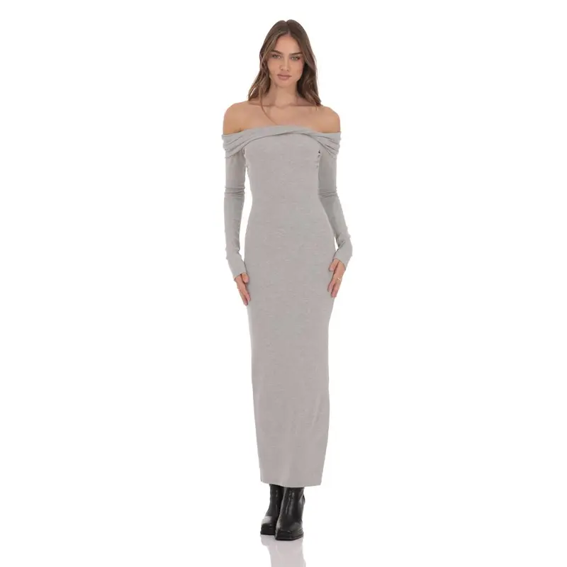 gray long dress - TikTok Shop