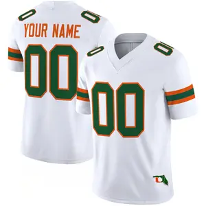 Personalized Football Jersey #00 White Unisex Custom Name Number Short Sleeve Game Day Fan Shirt