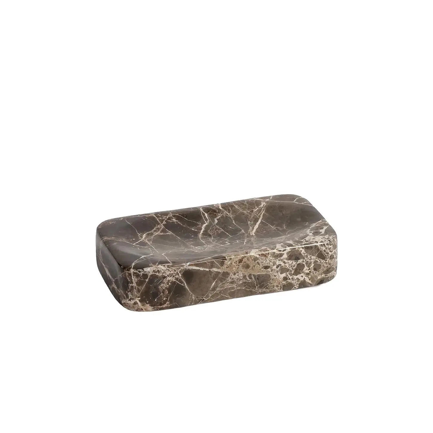 The Favorites Marble Soap Bar Holder in Marr?n Emperador