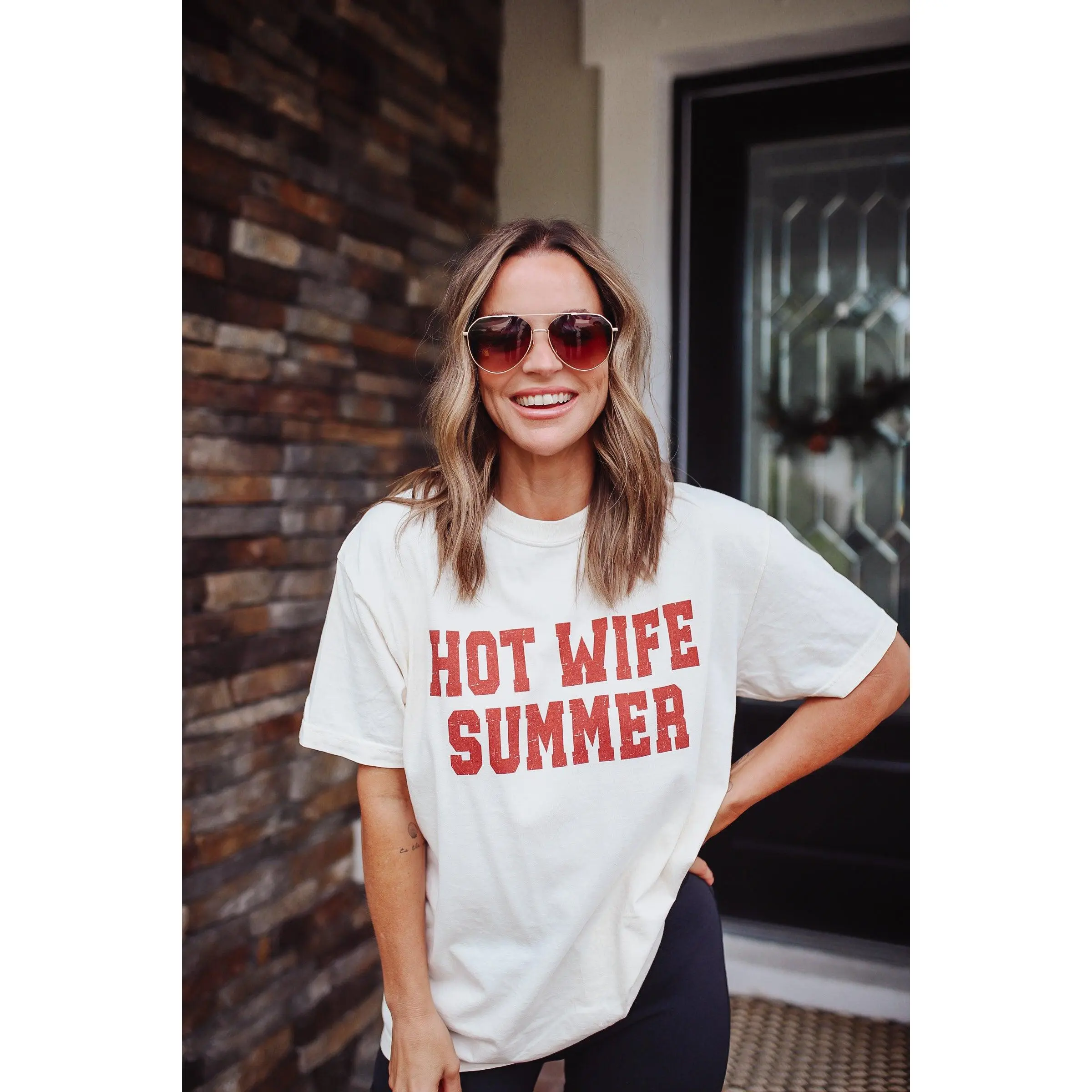 Varsity Hot Wife Summer Short Sleeve Tee