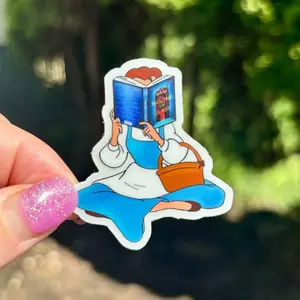 Clear Matte Throne of Glass Princess Sticker 2 inches