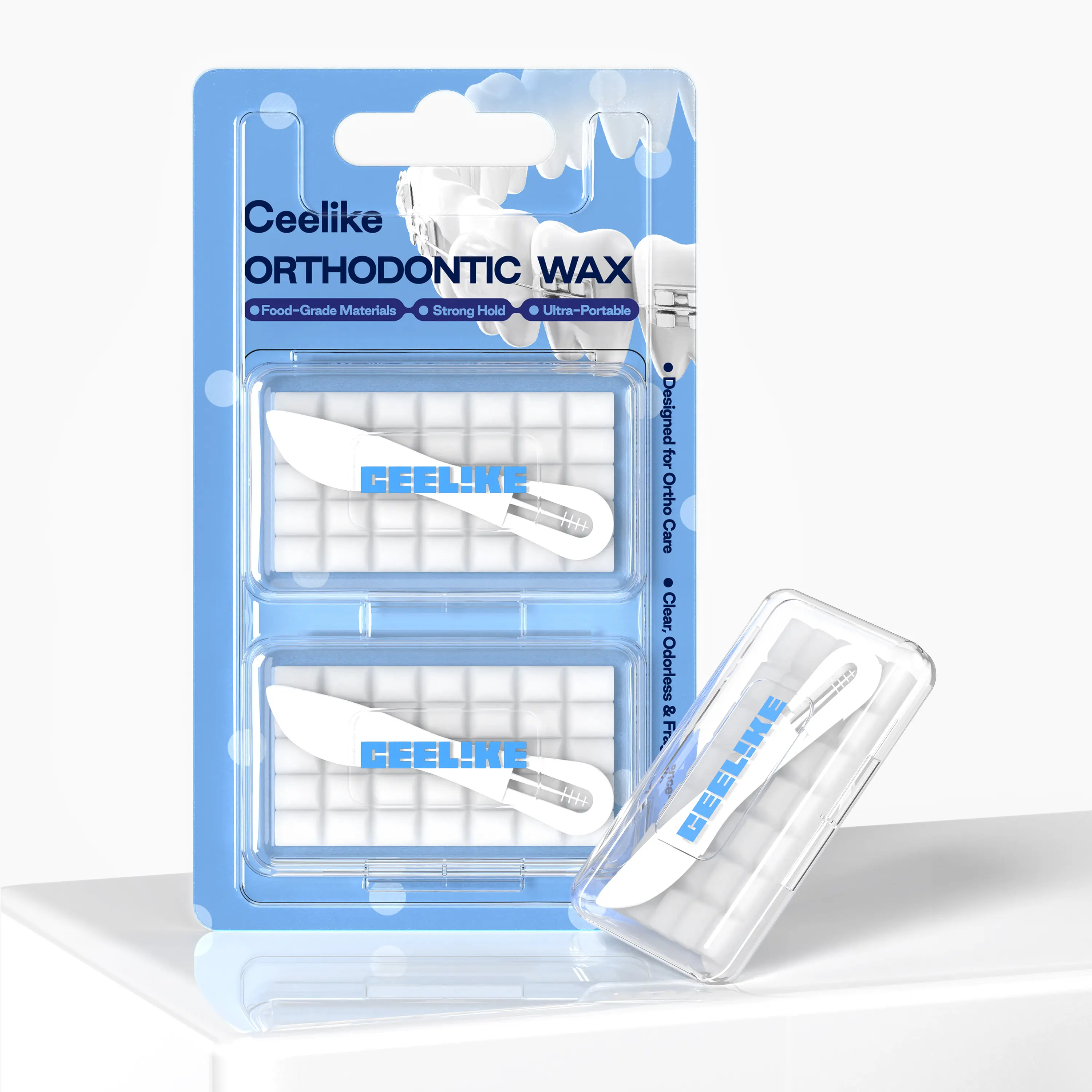 Ceelike Orthodontic Protective Wax - Oral Care Accessory for Oral Health Protection, Portable Unscented Supply