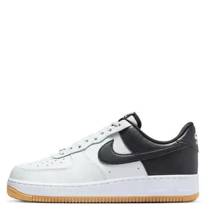 Nike Air Force 1 Low '07 LV8  White Black Metallic Silver Men's IB6847-100 New Sneakers