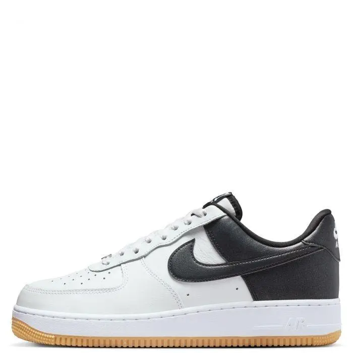 Nike Air Force 1 Low '07 LV8  White Black Metallic Silver Men's IB6847-100 New Sneakers