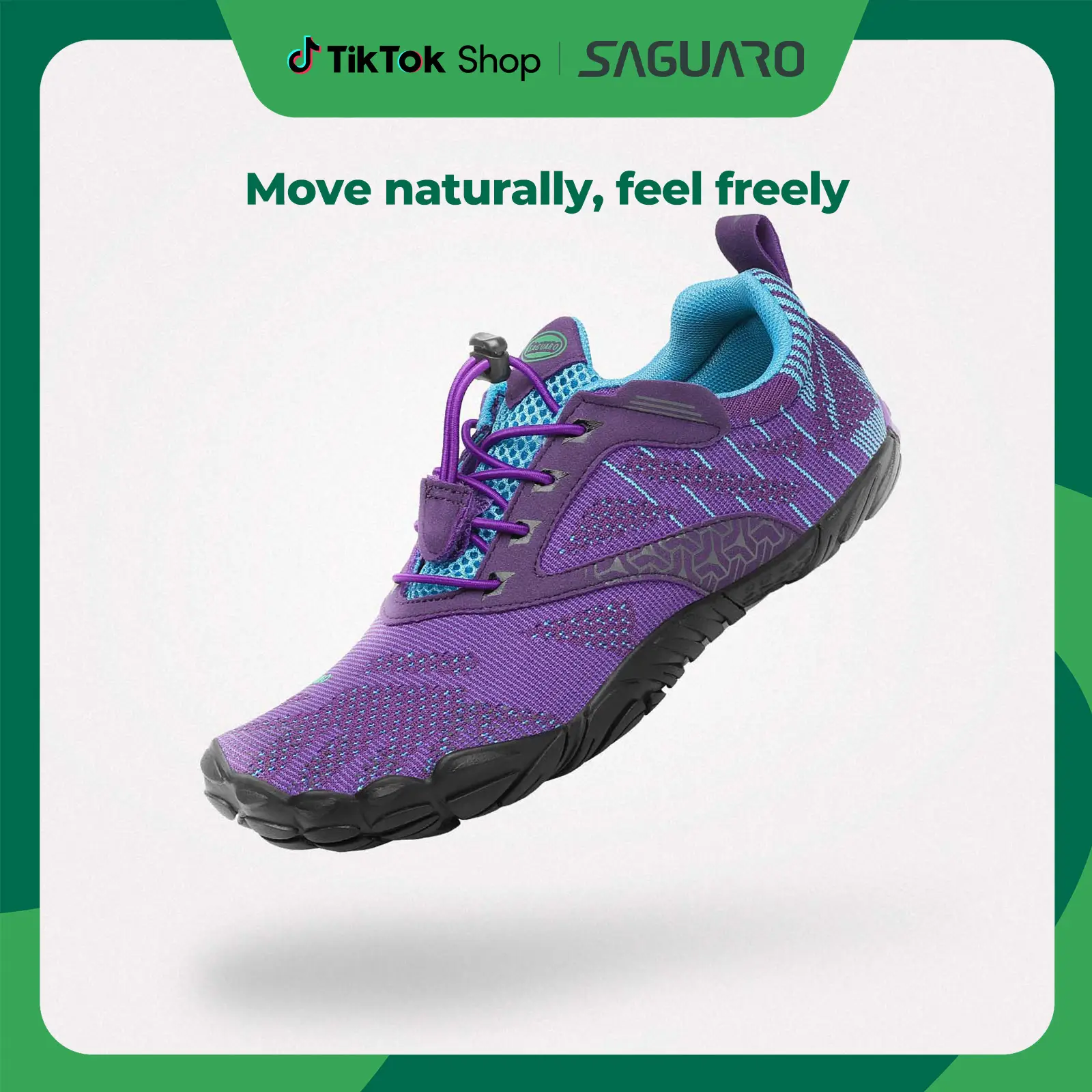 Saguaro Free Ⅰ - Men's and Women's Blue/Black Minimalist Trail Runner | Wide Toe Box | Barefoot Inspired | ZERO-DROP Outdoorfun Hiking Shoes Outdoor S
