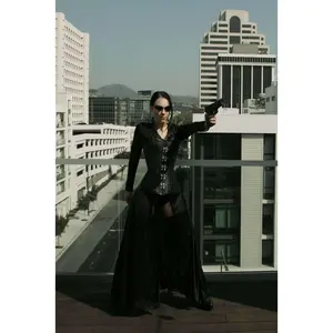 The Matrix Black Leather Corset