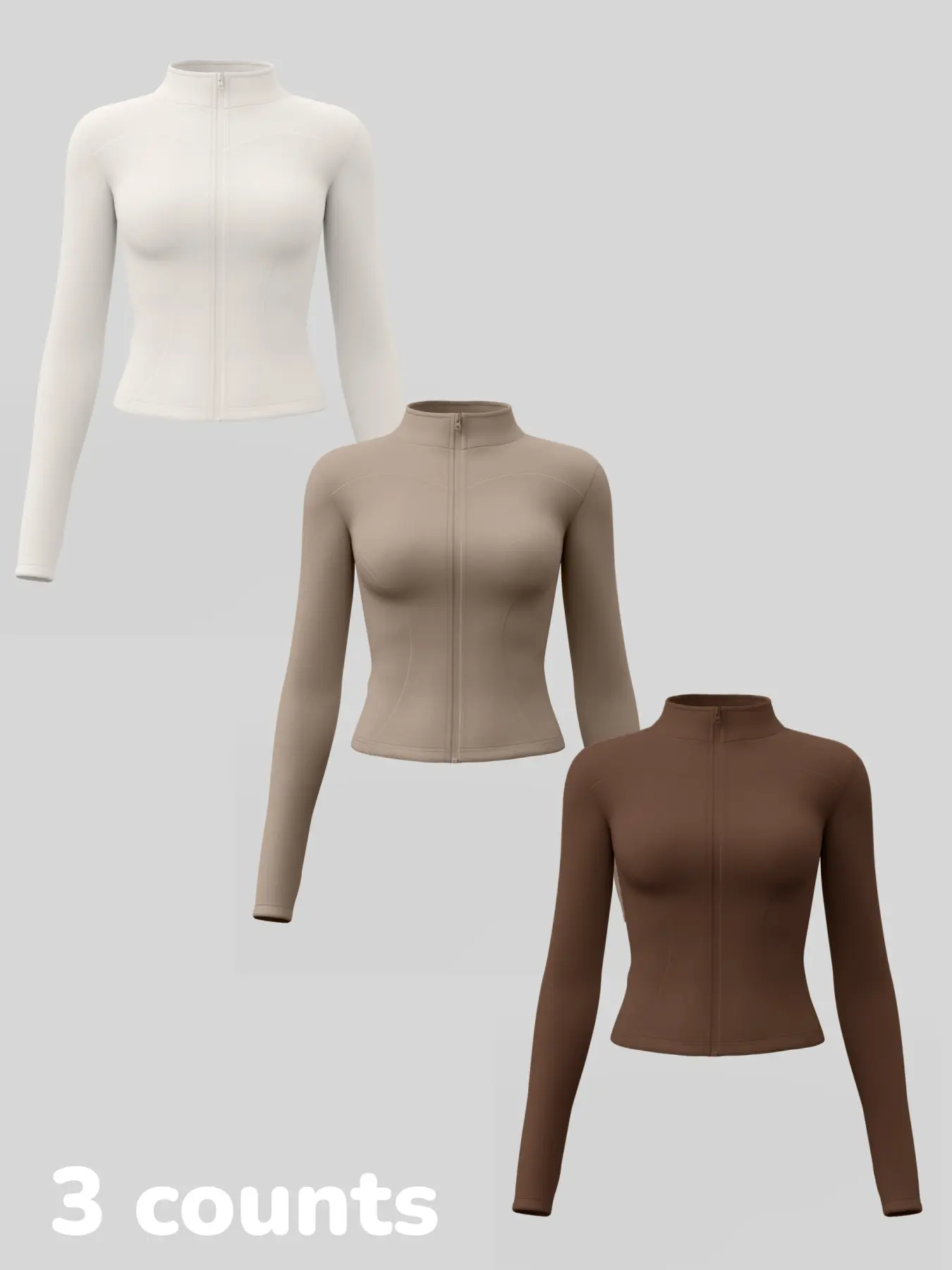 Ivory White + Cocoa + Coffee