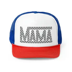 Mama Checkered Hat, Mama Hat, Trucker Hat, Mother's Day Gift, Gifts, Gift, Hat, Mom, Mommy, Mother, Hat