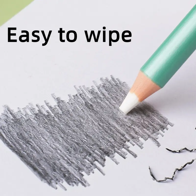 4 Pcs Pen Shape Eraser Sketching Drawing Art Supplies Student Essential Tool