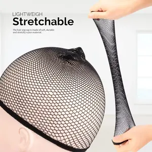 Gift-Nokoari Black Mesh Wig Cap Net-1PC