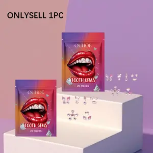 Shimmering Dental Decoration, Portable Brilliance Boosting Tooth Gems, Crystal, Fashionable Tooth Jewelry for Women & Girls, Oral