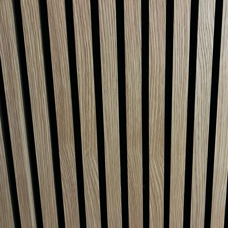 Acoustic Slatted Wall Panels - 2400mm x 287mm, Walnut, Sound Absorption, Easy Installation