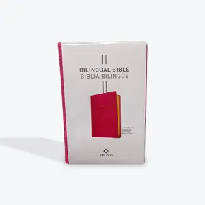 NLT/NTV Bilingual Bible / Biblia bilingüe Leatherlike Pink Rose/SentiPiel Rosa Floral