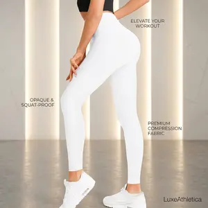 Women's High Waisted Tummy Control Workout Leggings - Soft Buttercloud Athletic Yoga Pants for Fitness, Running, Gym, and Daily Wear, Breathable Stretchy Comfortable