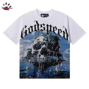 Black White Yellow Skull Godspeed T Shirts Men Woman Casual 2026
