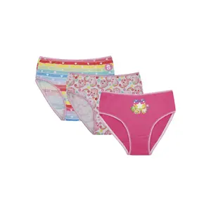 Shopkins Girls' Rainbow Briefs 3-Pack Character Underwear Panties For Kids