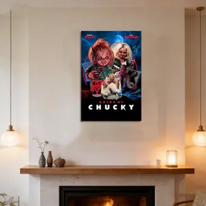 Bride of Chucky Art Painting Decorative Classic Poster Art Wall Art Oil Painting Art Canvas Poster Decorative Painting Porch Living Room Art Decoration