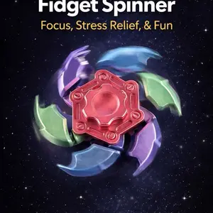 Galactic Expandable Fidget Spinner ABS High Quality Plastic Stress Relief Focus Toy for Fun Decompression Squeeze