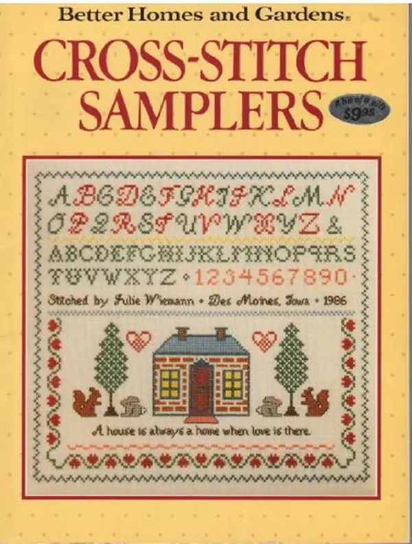 Used English Book - Better Homes and Gardens Cross-Stitch Samplers (1991 Edition, 80 Page Softcover) by Better Homes and Gardens Editors, Chapters Full of Ideas