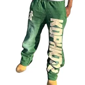 Unisex Retro Hip-Hop Joggers | Baggy Letter Print Sweatpants