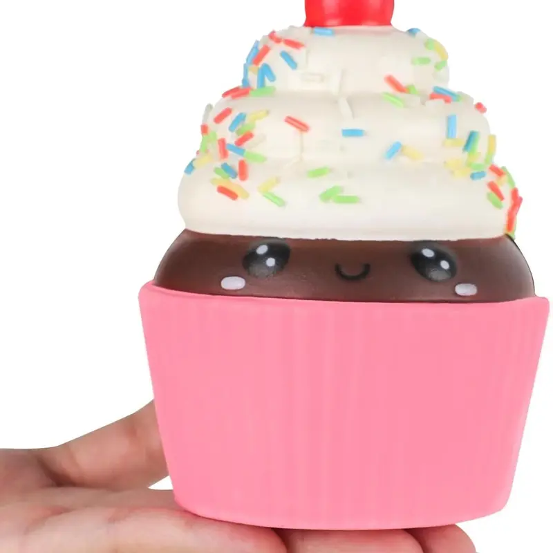 Anboor Cake Slow Rising Squishys - Whimsical Birthday Gifts for Kids Soft Ice Cream Cake Scented Stress Relief Realistic Food Cute Squeeze Squish Toy Birthday Gift for Kids & Friends Sprinkle Shedding Is Unavoidable