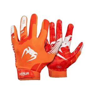 Venum Elite Football Gloves - Orange/White
