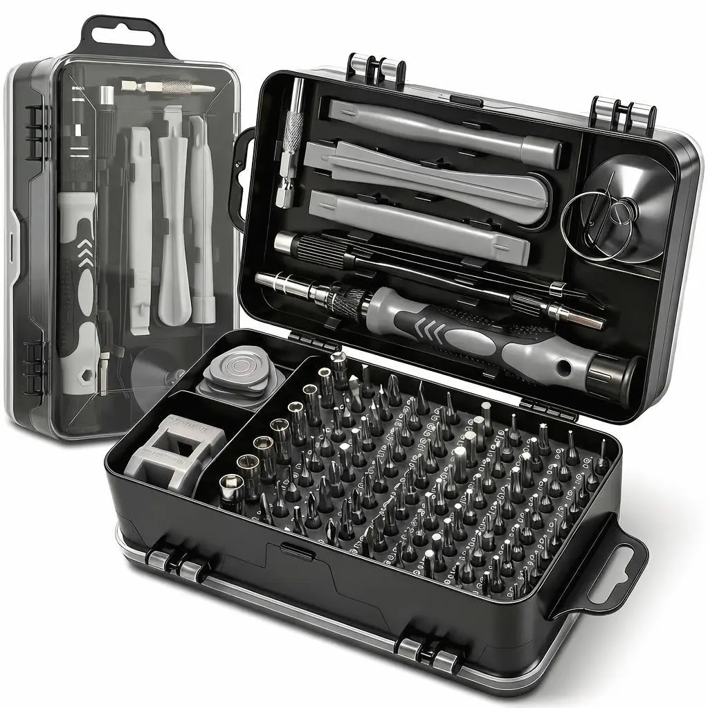 117in 1 Or 132in 1 Precision Screwdriver Set, Small Screwdriver Set And Magnetic Repair Tool Kit with Torx Triwing Bits, Multi Screwdriver, Multi Bit Screw Driver, Bit Driver, Phillips Screwdriver And Flathead Screwdrivers for Electronics