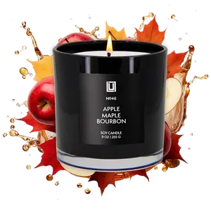 Apple Maple Bourbon  |  9 Oz. Jar soy wax fall candle