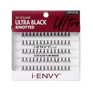 Kiss i ENVY Individual Eyelashes Ultra Black Medium, KPE02UB