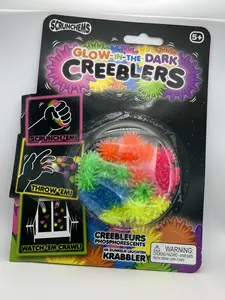 Scrunchems Glow-in-the-Dark Creeblers - Squishy Sensory Fidget Ball - Stress Relief & Fun for All Ages - Ages 5+