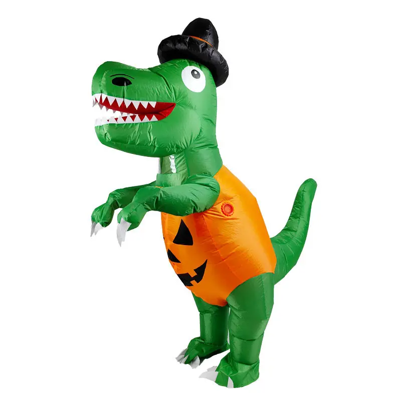 Green dinosaur pumpkin doll