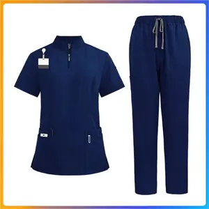 UnisexScrubSetBeautySalonWorkwearClinicalScrubsTopPantsSpaDoctorNursingClinicalSuituniformesquirúrgicosmujer Womenswear Clothes