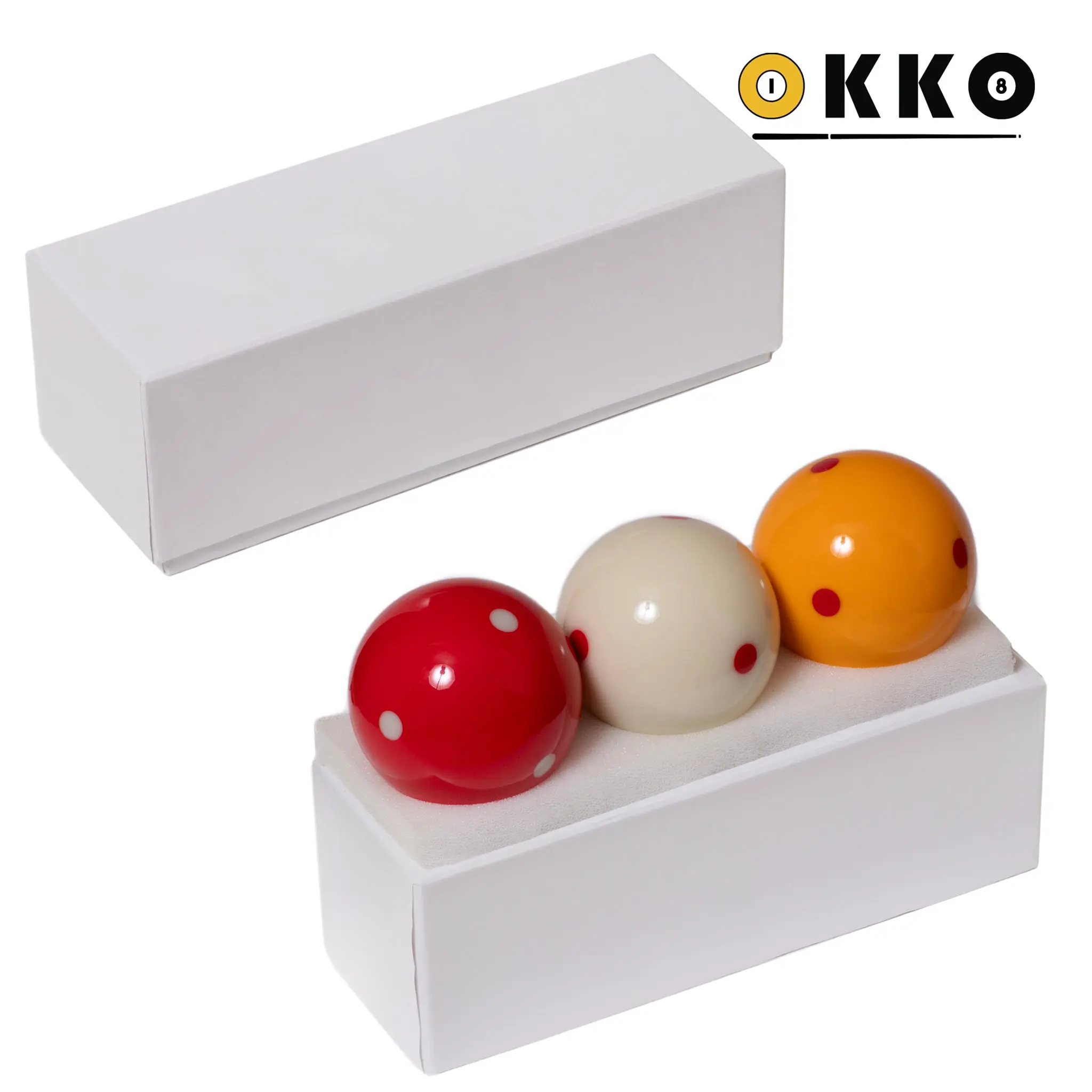 OKKO Tournament Carom Ball Set 61.5 mm