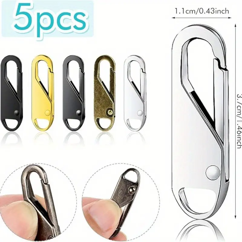 Zipper Slider Puller Instant Zipper Repair Kit Replacement For Broken Buckle Travel Bag Suitcase Zipper Head DIY Sewing Craft