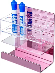 Dry Erase Marker Holder 10 Slots Whiteboard Marker Holder For Wall Dry Erase Eraser Holder Wall Mount Rose
