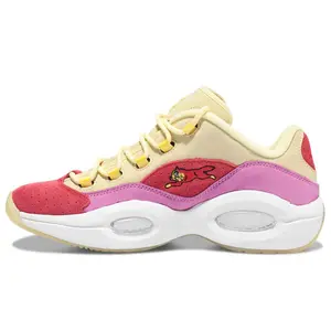 BBC Ice Cream x Reebok Question Low "Running Dog" Basketball Shoes with Cushioning and Durability for Men and Women