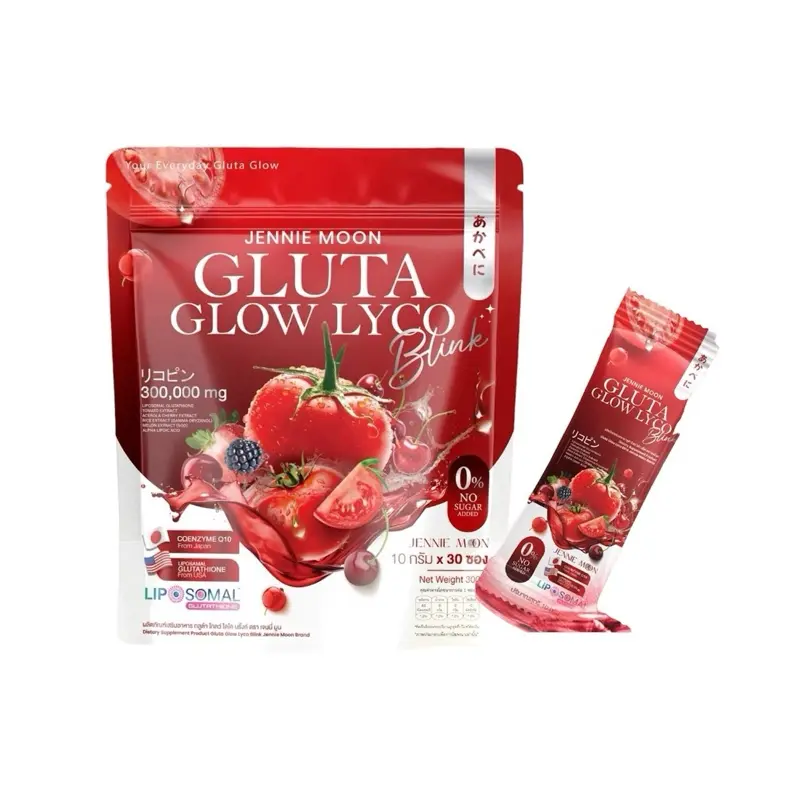 Jennie Moon Gluta Glow Lyco Blink Liposomal Glutathione Drink Powder, CoQ10 + Lycopene, 30 Sachets (10g Each, 300g) Beauty - TikTok Shop Jennie Moon Gluta Glow Lyco Blink Liposomal Glutathione Drink Powder, CoQ10 + Lycopene, 30 Sachets (10g Each, 300g) Beauty - TikTok Shop
