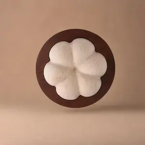 Beech Wood Aromatherapy Diffuser | Mangosteen Shaped Essential Oil Diffuser for Car, Bathroom, Bedroom, and Office