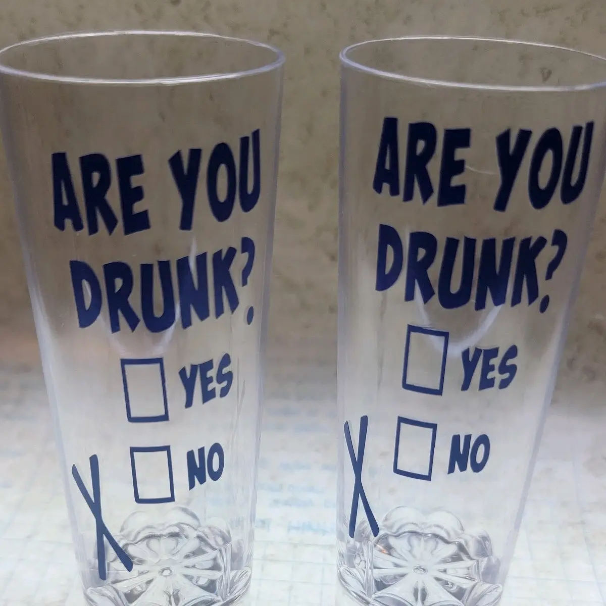 Clear Plastic Glasses