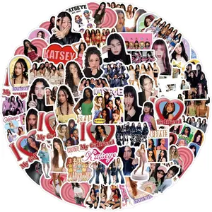 123pcs KATSEYE Stickers, Waterproof Stickers, Vinyl Decals, Laptop Stickers, Water Bottle Stickers, Skateboard Stickers, Phone Stickers