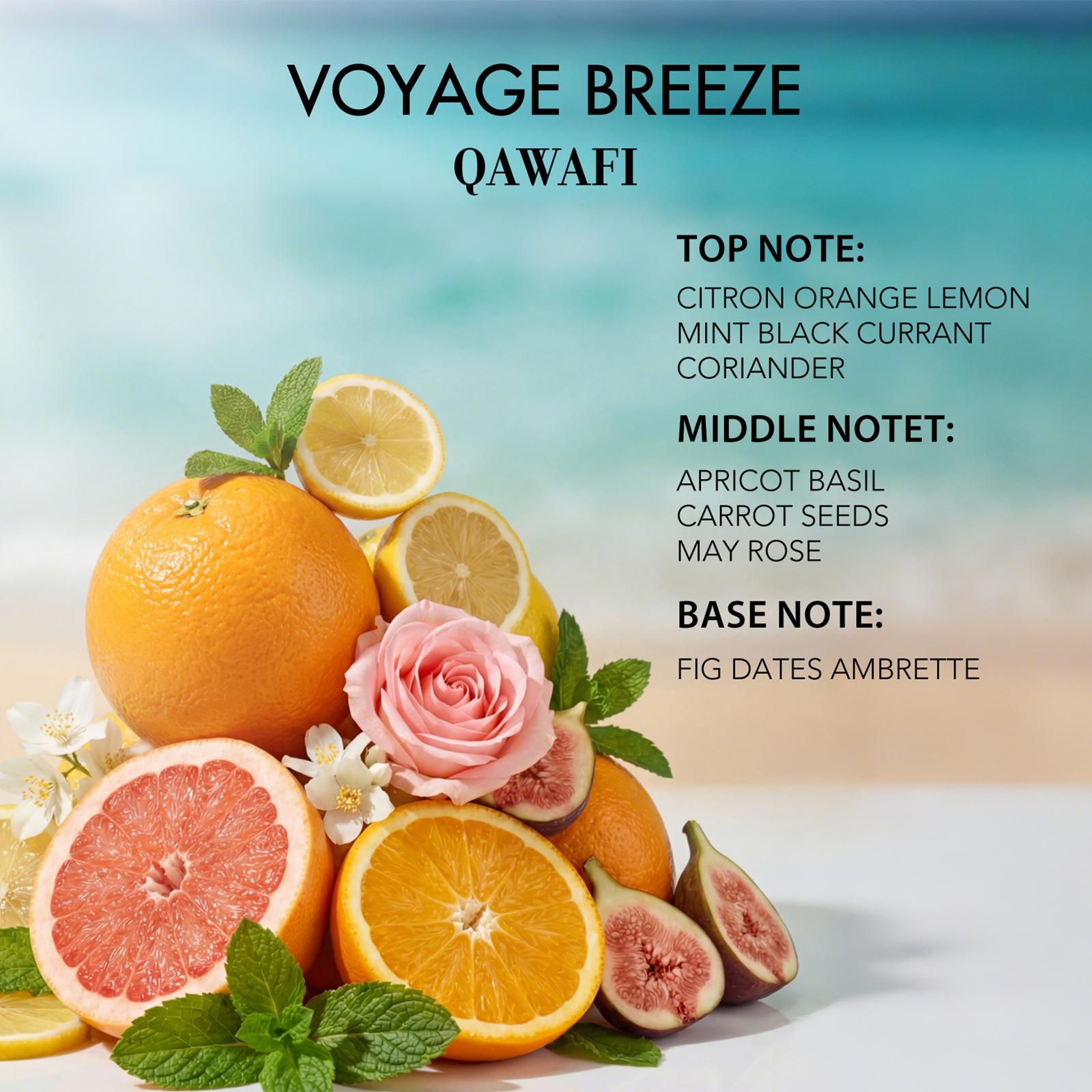 Voyage Breeze | Citrus Aromatic Fruity | Extrait De Parfum 50ml | 8H+ Long Lasting | summer fragrance