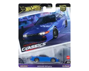 Hot Wheels Car Culture Nissan SilEighty Blue - Modern Classics
