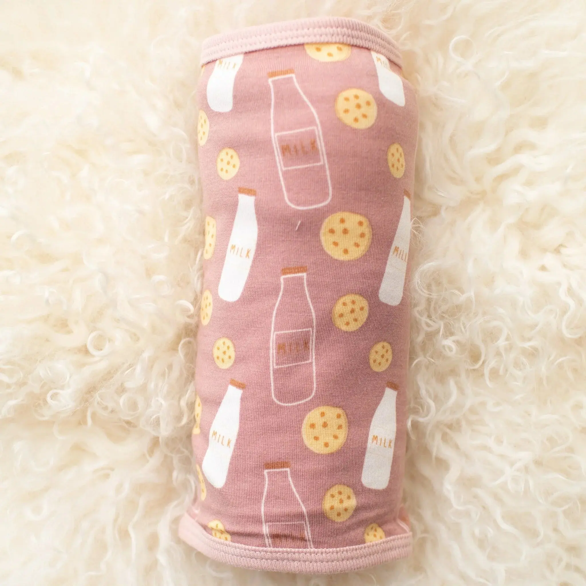 Bestaroo Baby Swaddle Blanket, Super Soft Stretch Lenzing Micromodal, Multi-Use (Swaddle Blanket, Stroller Cover, Nursing Cover-Up, Snuggle Blanket), Milk N' Cookies Pink, 38 x 38 in