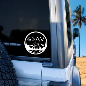 God Is Greater Than the Highs and Lows Car Decal | Laptop Decal | Christian Decal