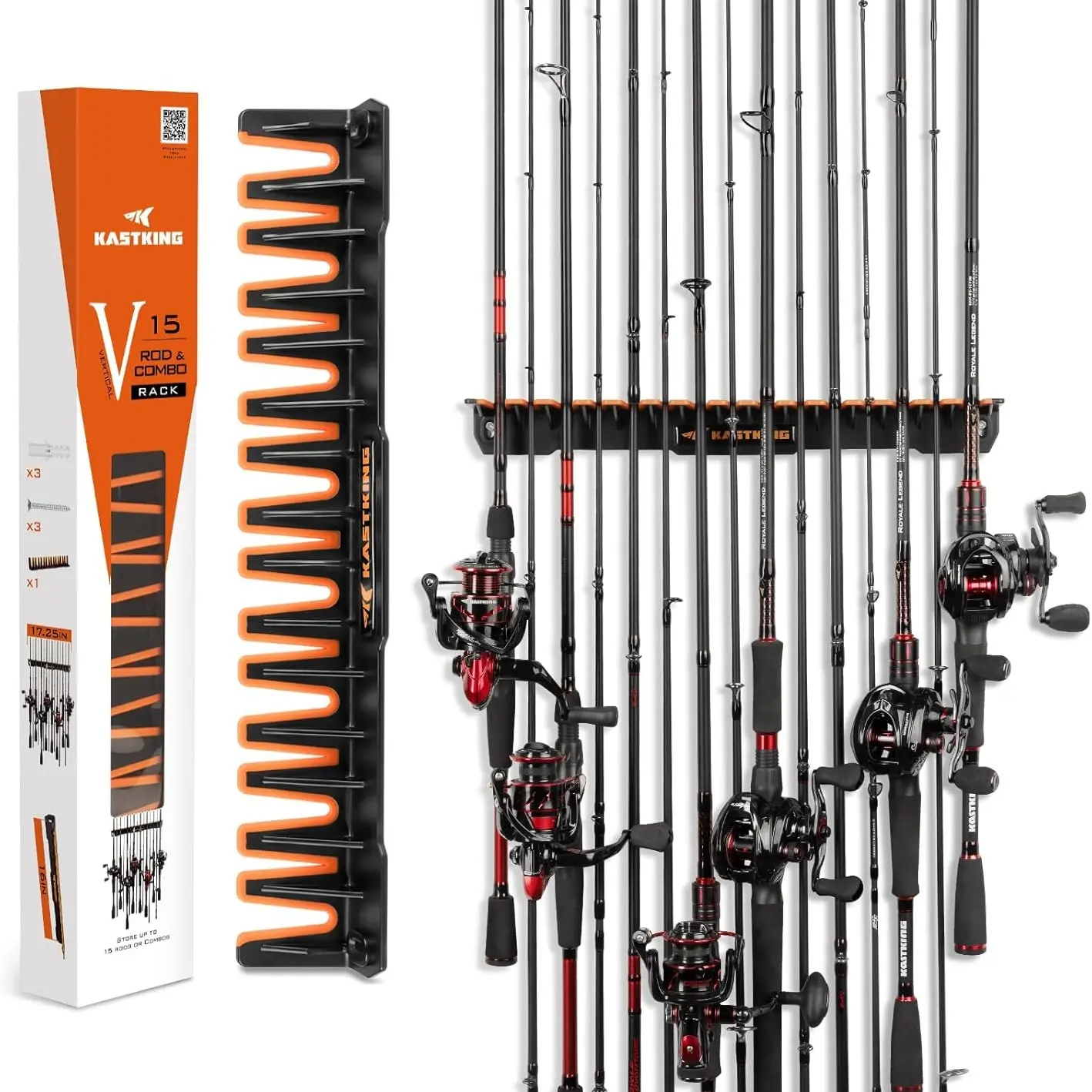 V15 Vertical Fishing Rod With 1 Pack(store 15 rod)