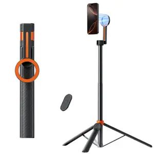 Magnetic Selfie Stick Tripod for Phones - Secure Magnetic Technology for Stable Photography - Ideal for Casual & Professional Use