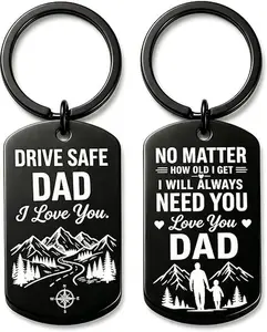 Fathers Valentines Day Gifts for Him Dad Stocking Stuffers for Men Drive Safe Keychain Boyfriend Christmas Husband