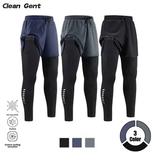 Spring new men’s multifunctional quick-dry sports pants featuring a highly elastic, breathable fabric that absorbs moisture and wicks sweat, preventing stickiness. They come equipped with an adjustable elastic waistband, hidden side phone pockets, and a p